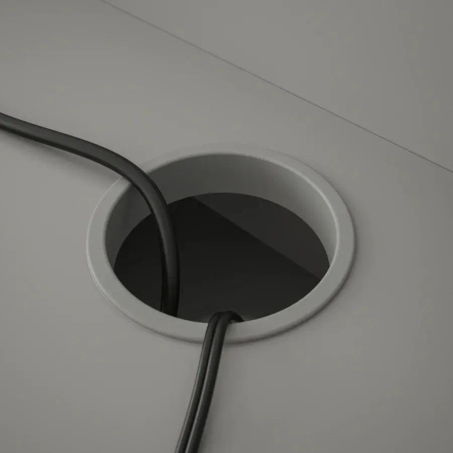 Masa de birou Ikea Hauga 100x45 (Gri)