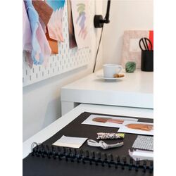 Masa de birou Ikea Malm cu tablie culisanta 151x65 (Alb) Thumb