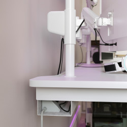 Masa pentru calculator Ikea Malomrade brate monitor/electric 180x80 (Alb) Thumb