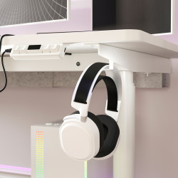 Masa pentru calculator Ikea Malomrade brate monitor/electric 180x80 (Alb) Thumb