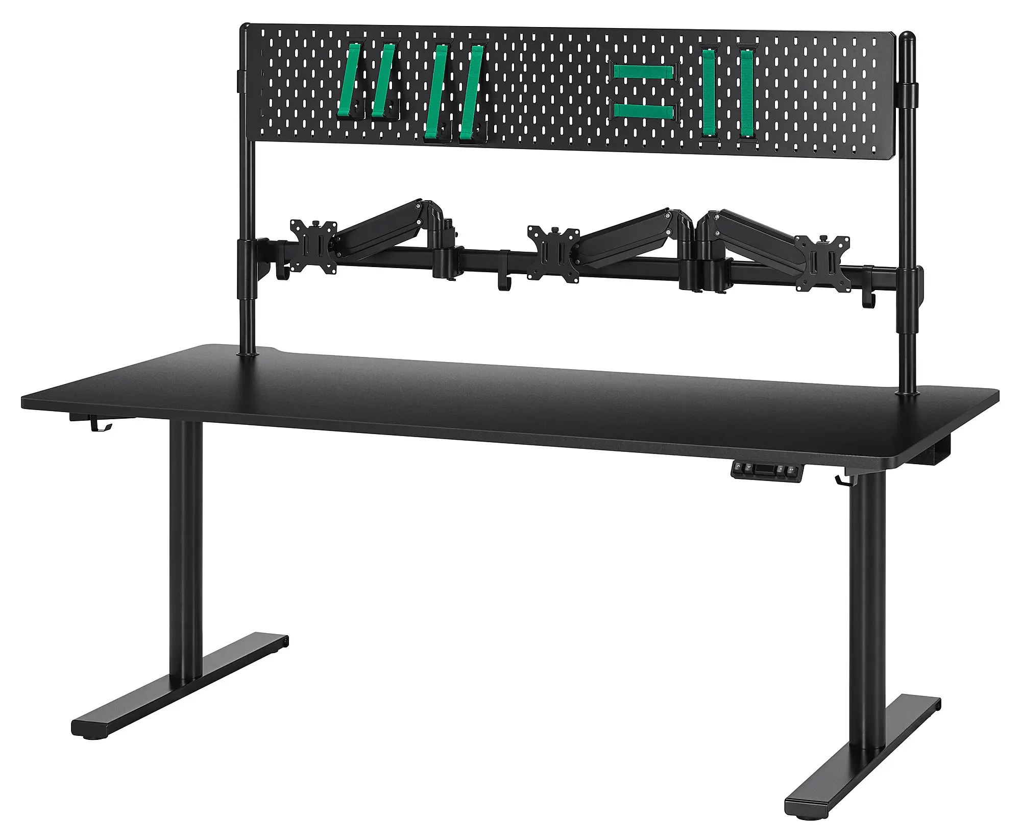 Masa pentru calculator Ikea Malomrade brate monitor/electric 180x80 (Negru)