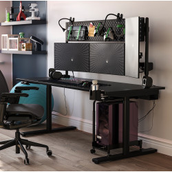 Masa pentru calculator Ikea Malomrade brate monitor/electric 180x80 (Negru)