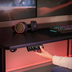 Masa pentru calculator Ikea Malomrade brate monitor/electric 180x80 (Negru) Thumb