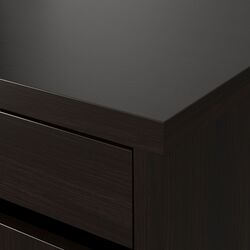 Письменный стол Ikea Micke с дополнительным модулем 105x50 (Черно-Коричневый) Thumb