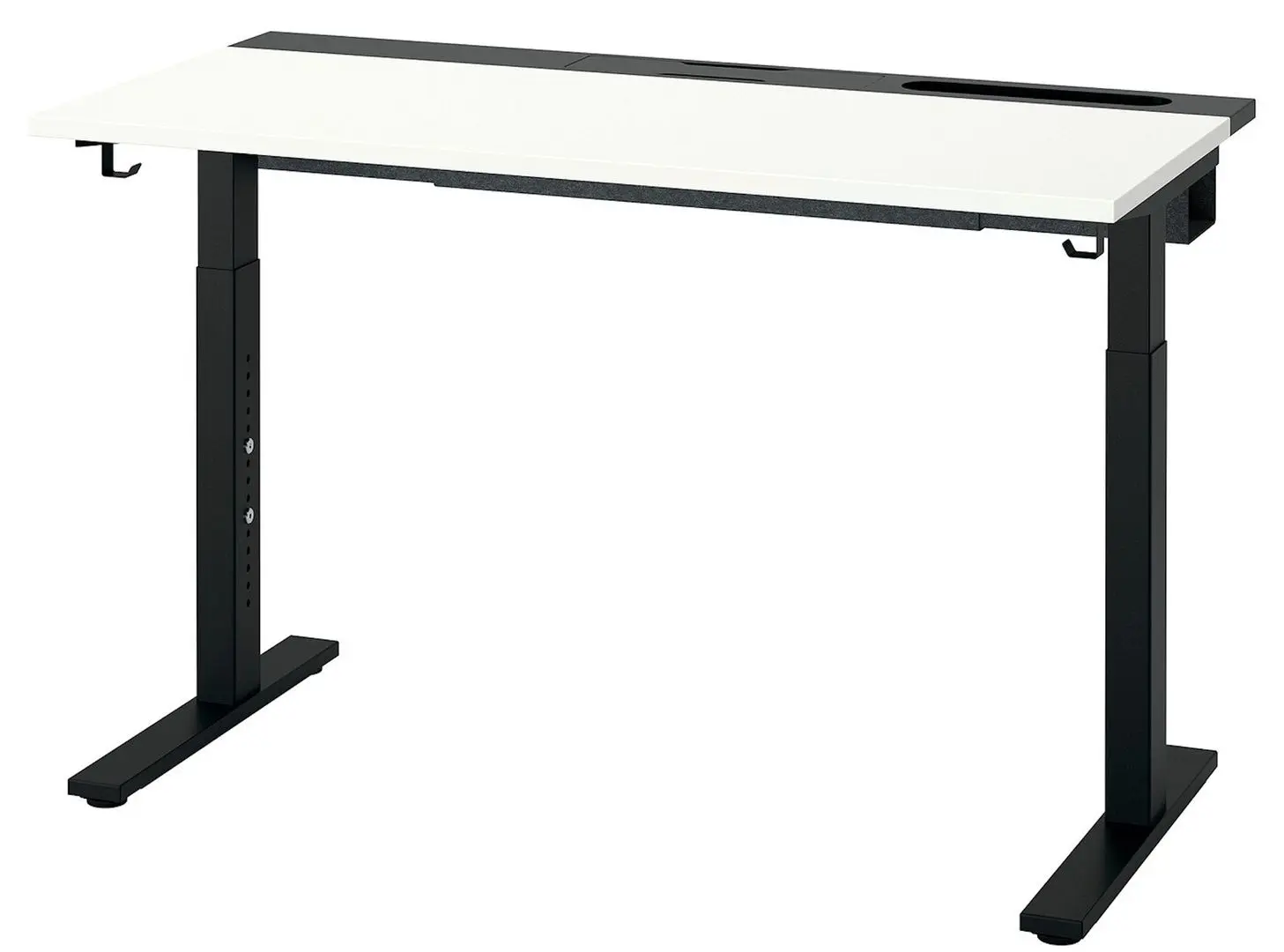 Masa pentru calculator Ikea Mittzon 120x60 (Alb/Negru)