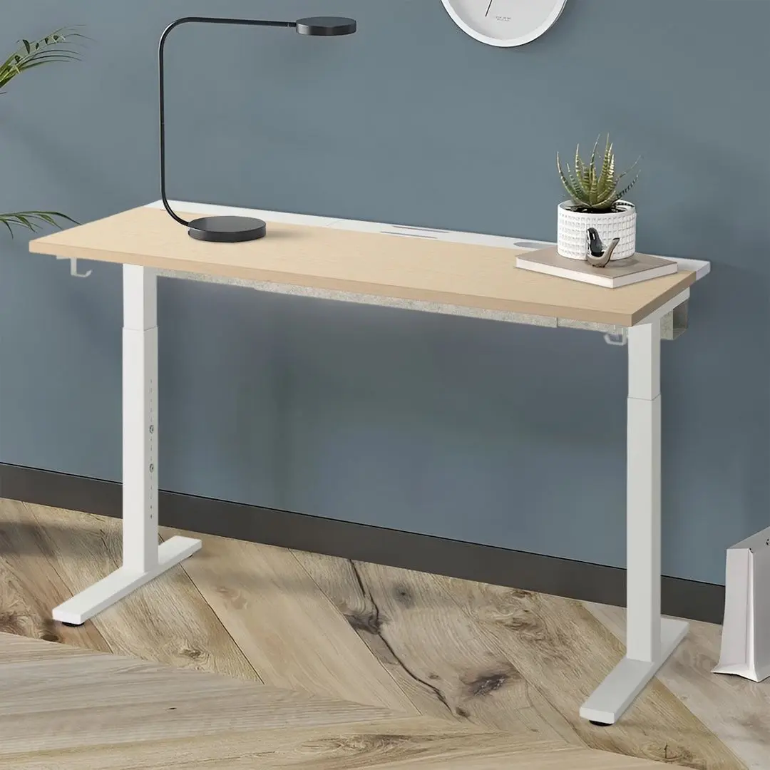 Masa pentru calculator Ikea Mittzon 120x60 (Furnir Mesteacan/Alb)