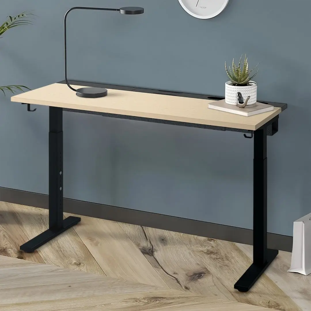 Стол компьютерный Ikea Mittzon 120x60 (Березовый шпон/Черный)