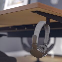 Стол компьютерный Ikea Mittzon 120x60 (Орех/Черный) Thumb