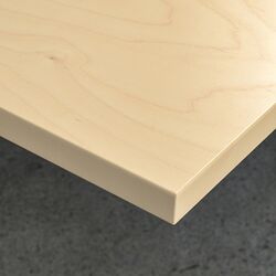 Masa pentru calculator Ikea Mittzon 120x80 (Furnir Mesteacan/Negru) Thumb