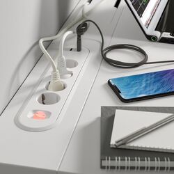 Masa pentru calculator Ikea Mittzon 140x80 (Alb) Thumb