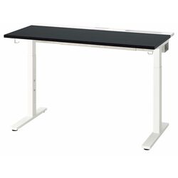 Masa pentru calculator Ikea Mittzon 140x80 (Furnir Frasin/Vopsit Negru/Alb) Thumb