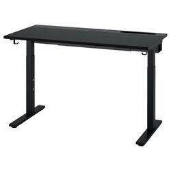 Masa pentru calculator Ikea Mittzon 140x80 (Furnir Frasin/Vopsit Negru/Negru) Thumb