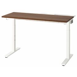 Masa pentru calculator Ikea Mittzon 160x80 (Furnir Nuc/Alb) Thumb