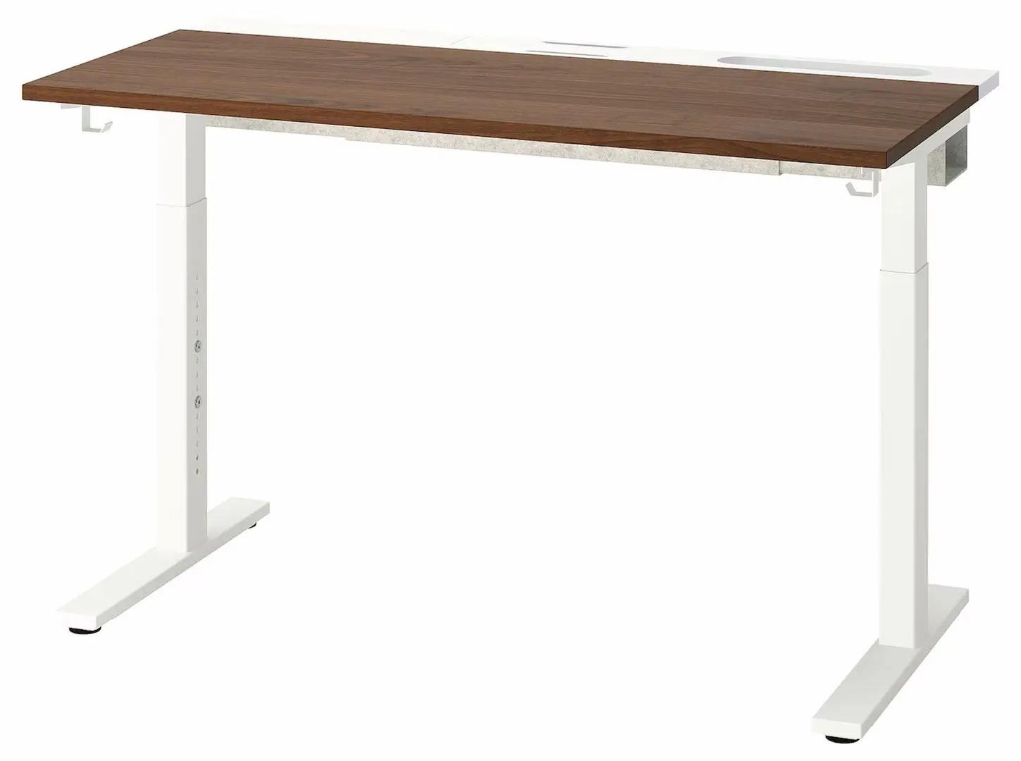 Masa pentru calculator Ikea Mittzon 160x80 (Furnir Nuc/Alb) - 2
