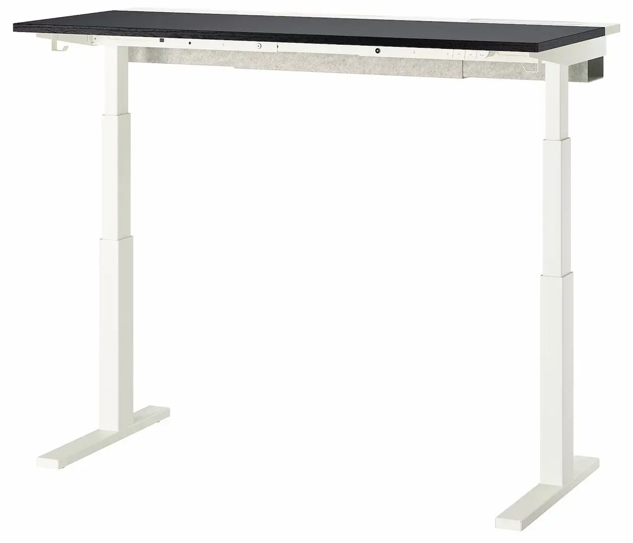 Стол компьютерный Ikea Mittzon регулируемая высота/электрический 120x60 (Ясеневый Шпон/Черная Морилка/Белый) - 3