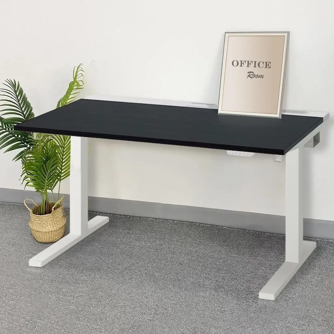 Стол компьютерный Ikea Mittzon регулируемая высота/электрический 120x60 (Ясеневый Шпон/Черная Морилка/Белый)