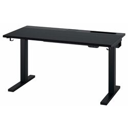 Стол компьютерный Ikea Mittzon регулируемая высота/электрический 120x60 (Ясеневый Шпон/Черная Морилка/Черный) Thumb