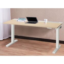 Masa pentru calculator Ikea Mittzon inaltime reglabila/electrica 140x60 (Furnir Mesteacan/Alb)