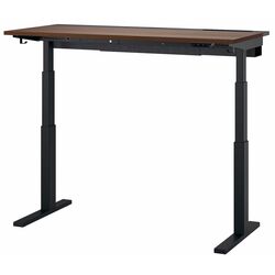 Стол компьютерный Ikea Mittzon регулируемая высота/электрический 140x60 (Ореховый шпон/Черный) Thumb