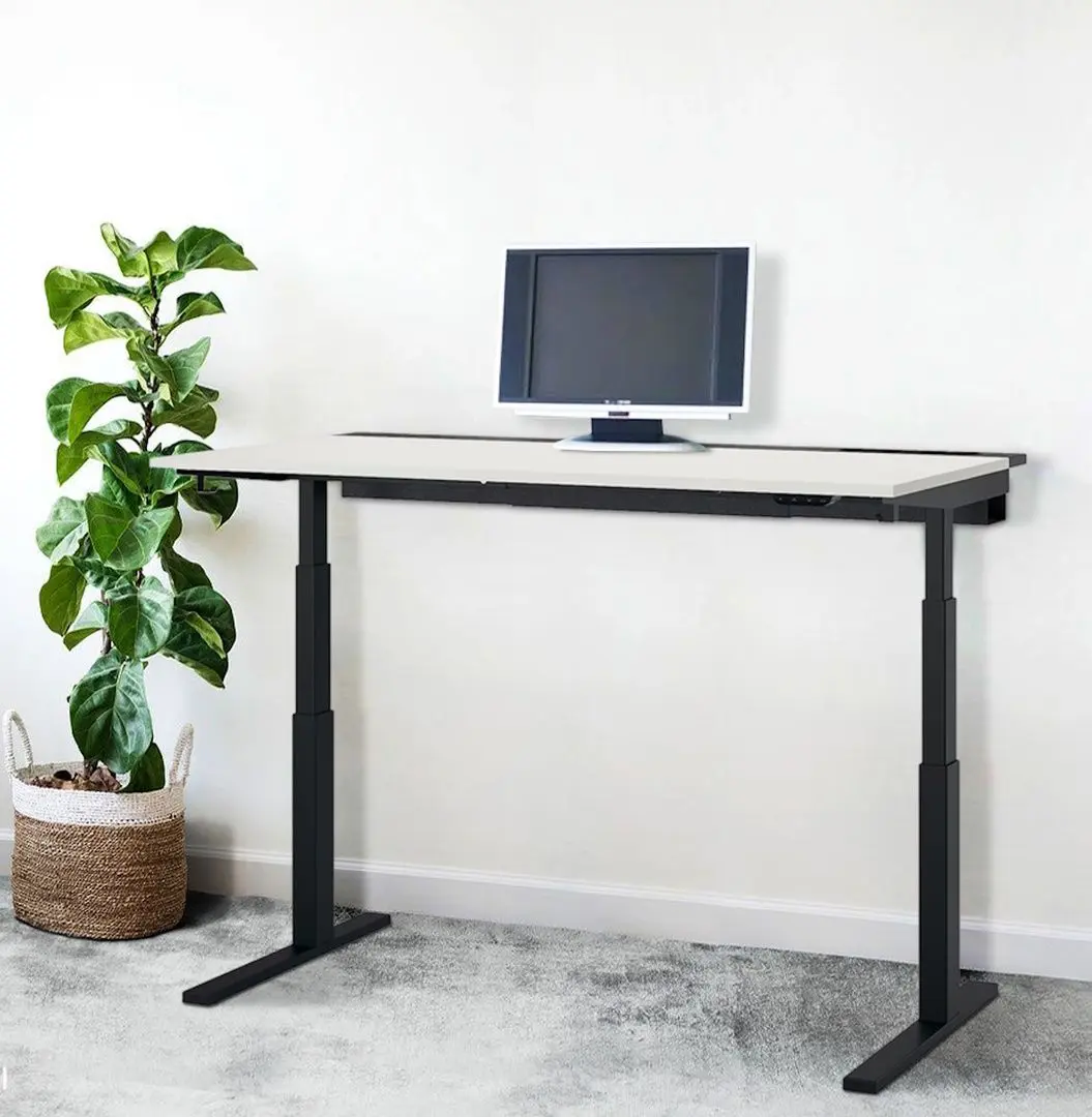 Стол компьютерный Ikea Mittzon регулируемая высота/электрический 140x80 (Белый/Черный)