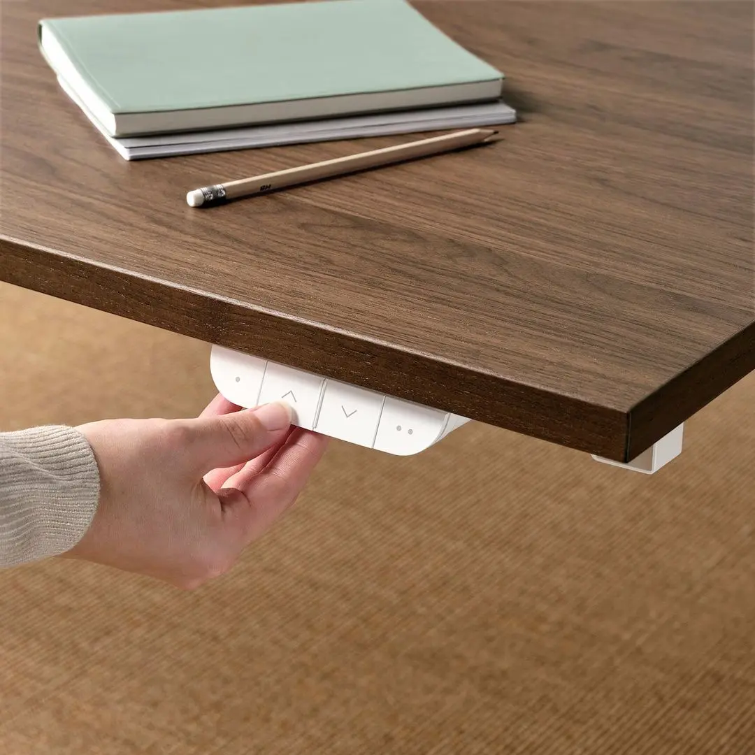 Masa pentru calculator Ikea Mittzon inaltime reglabila/electrica 140x80 (Furnir nuc/Alb) - 3