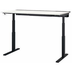 Masa pentru calculator Ikea Mittzon inaltime reglabila/electrica 160x80 (Alb/Negru) Thumb