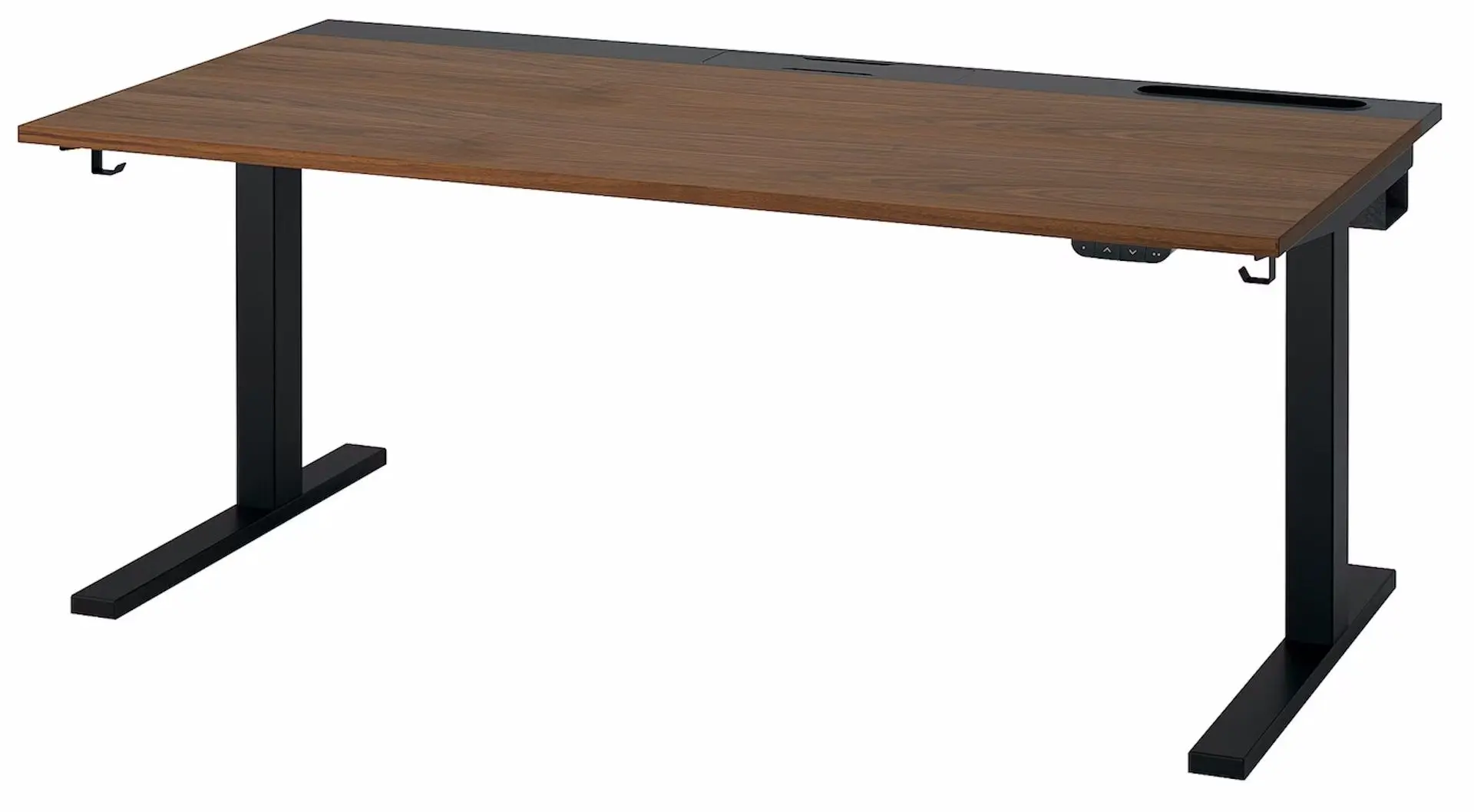 Masa pentru calculator Ikea Mittzon inaltime reglabila/electrica 160x80 (Furnir Nuc/Negru)