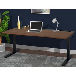 Masa pentru calculator Ikea Mittzon inaltime reglabila/electrica 160x80 (Furnir Nuc/Negru)