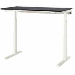 Стол компьютерный Ikea Mittzon регулируемая высота/электрический 160x80 (Ясеневый шпон/Черная Морилка/Белый) Thumb