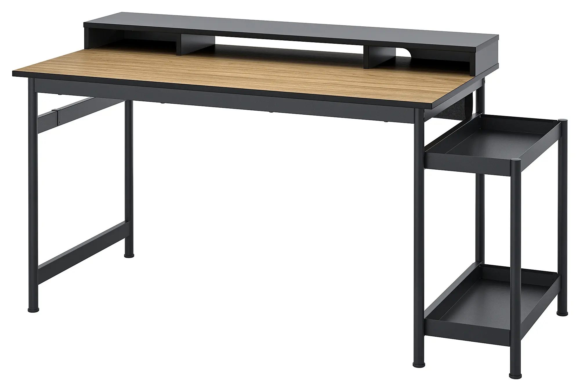 Masa calculator Ikea Mullsjo 135x70 (Furnir stejar/Negru)