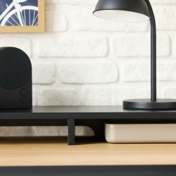 Masa calculator Ikea Mullsjo 135x70 (Furnir stejar/Negru) Thumb