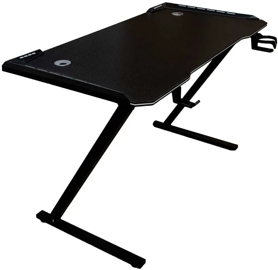 Игровой компьютерный стол Ikonka KX2639 (Black) - 5