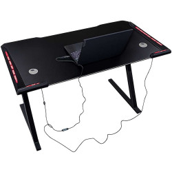 Игровой компьютерный стол Ikonka KX2639 (Black) Thumb