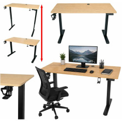 Стол компьютерный Ikonka KX2640_1 (Wood/Black) Thumb