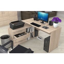 Стол письменный Fabrik Home СК-01 левый (Дуб Сонома) Thumb