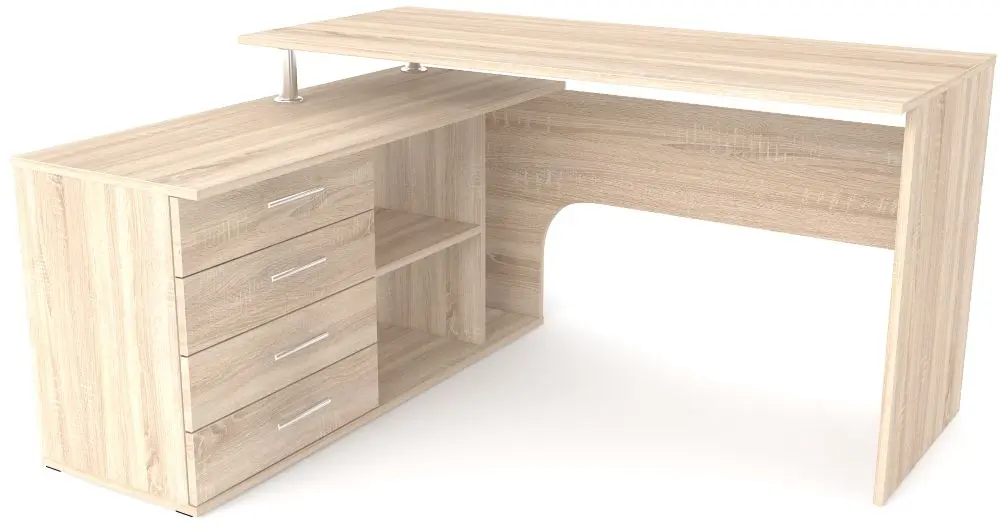 Стол письменный Fabrik Home СК-01 левый (Дуб Сонома)