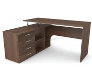 Masa de birou Fabrik Home СК-01 stanga (Dark Walnut)