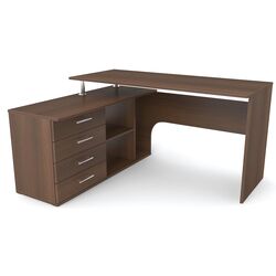 Masa de birou Fabrik Home СК-01 stanga (Dark Walnut)