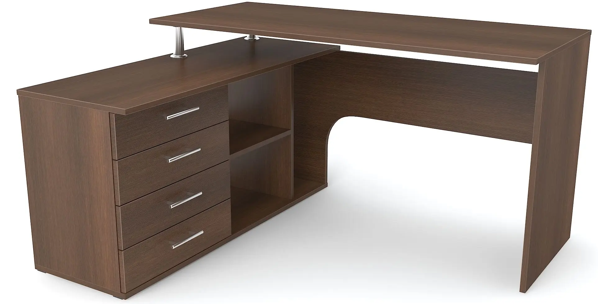 Masa de birou Fabrik Home СК-01 stanga (Dark Walnut)