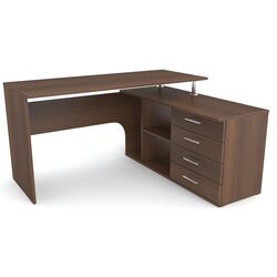 Masa de birou Fabrik Home СК-01 dreapta (Dark Walnut)
