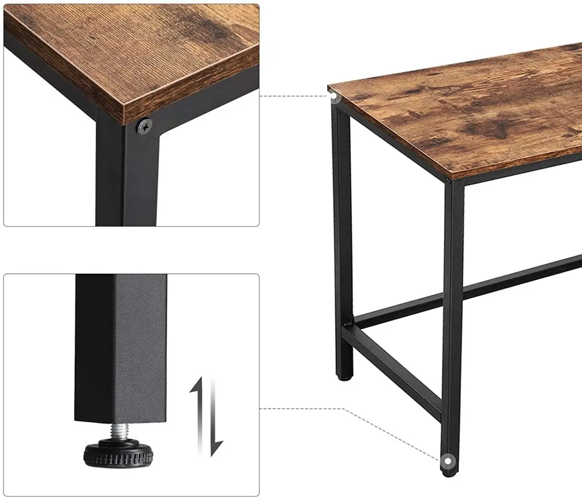 Стол компьютерный Leobert 2094-1 (Black/Brown)