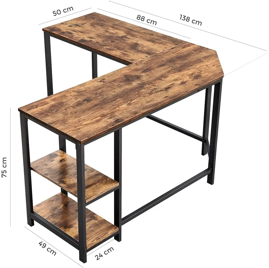 Стол компьютерный Leobert 2094-1 (Black/Brown)