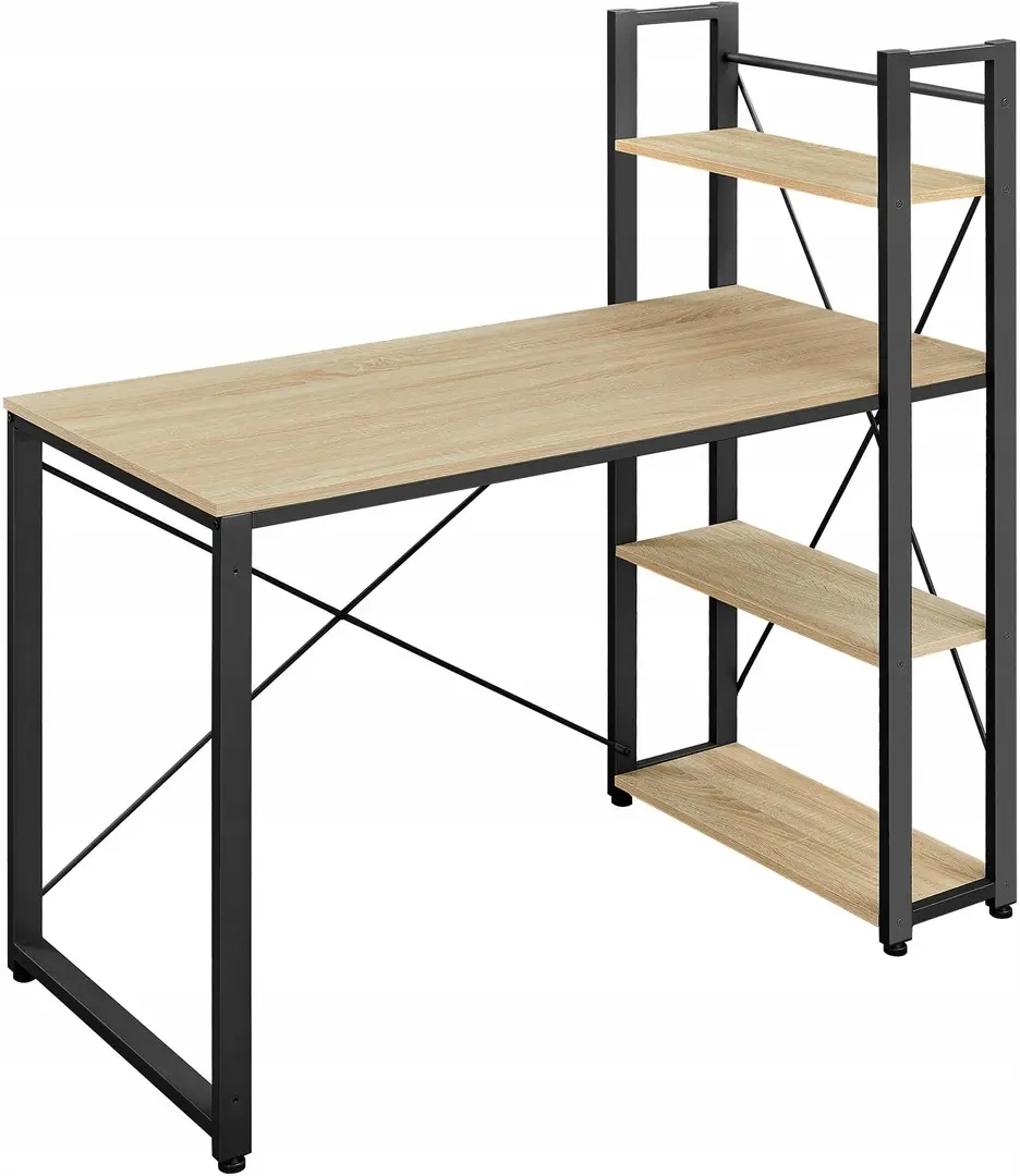 Masa pentru calculator Leobert LWD048B11 (Black/Sonoma Oak)