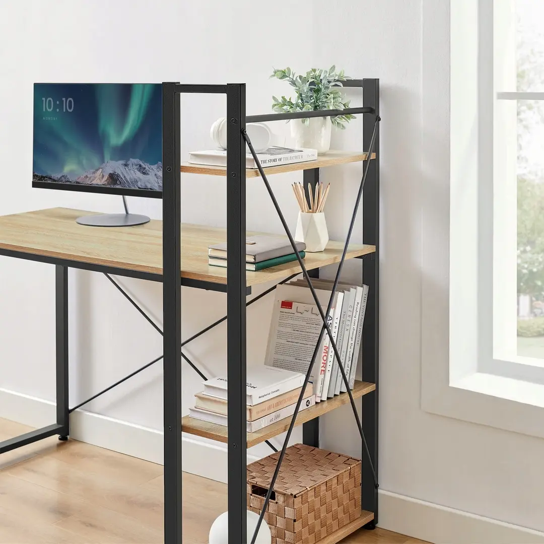 Masa pentru calculator Leobert LWD048B11 (Black/Sonoma Oak)