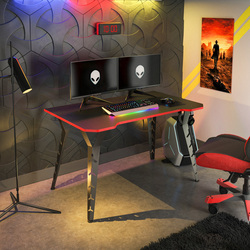 Masa de calculator gaming Magnusplus Tuyan Gamer (Anthracite/Black)