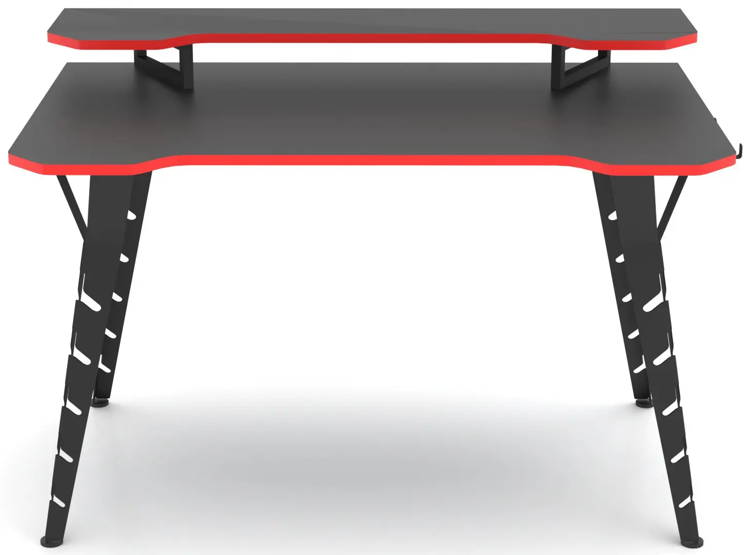 Masa de calculator gaming Magnusplus Tuyan Gamer cu suport monitor (Anthracite/Black)