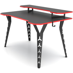 Masa de calculator gaming Magnusplus Tuyan Gamer cu suport monitor (Anthracite/Black) Thumb