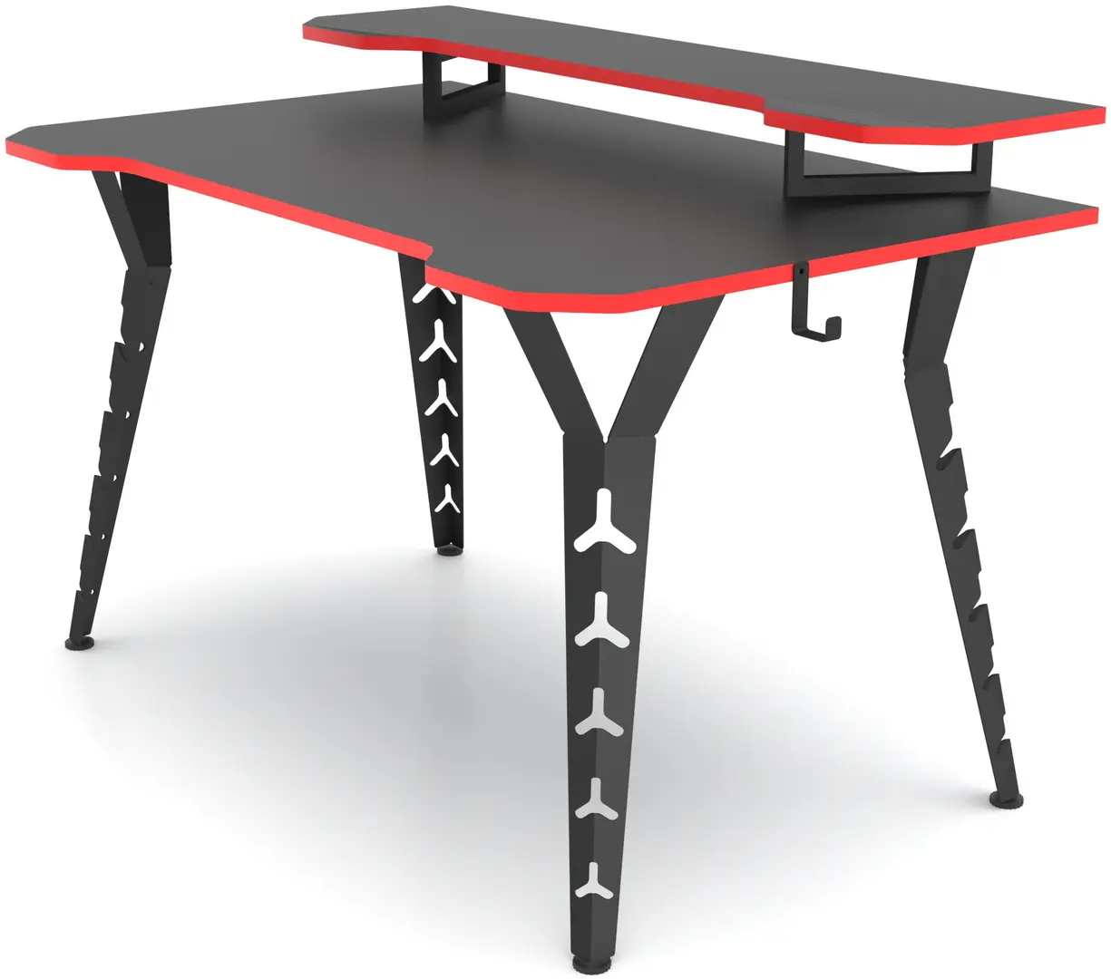 Masa de calculator gaming Magnusplus Tuyan Gamer cu suport monitor (Anthracite/Black)