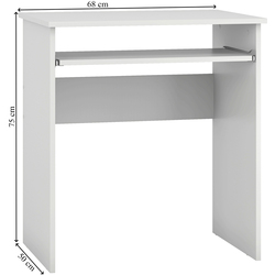 Masa de calculator Magnusplus Luna (White) Thumb
