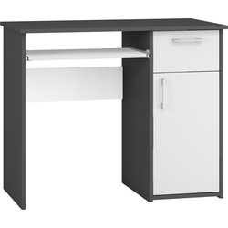 Стол компьютерный Magnusplus Maja 0.9m (Graphite/White) Thumb